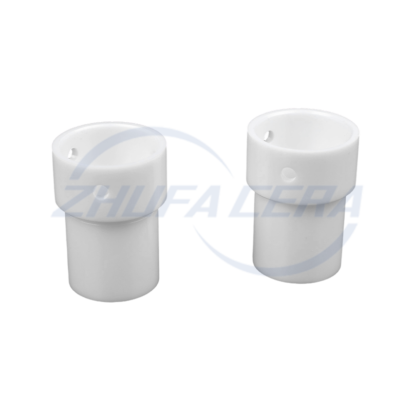 অ্যালুমিনা টি-আকৃতির ছিদ্রযুক্ত সিরামিক টিউব