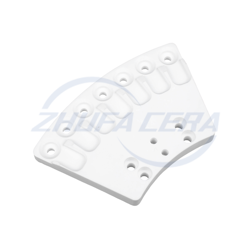 অ্যালুমিনা ফ্যান-আকৃতির সিরামিক অংশ